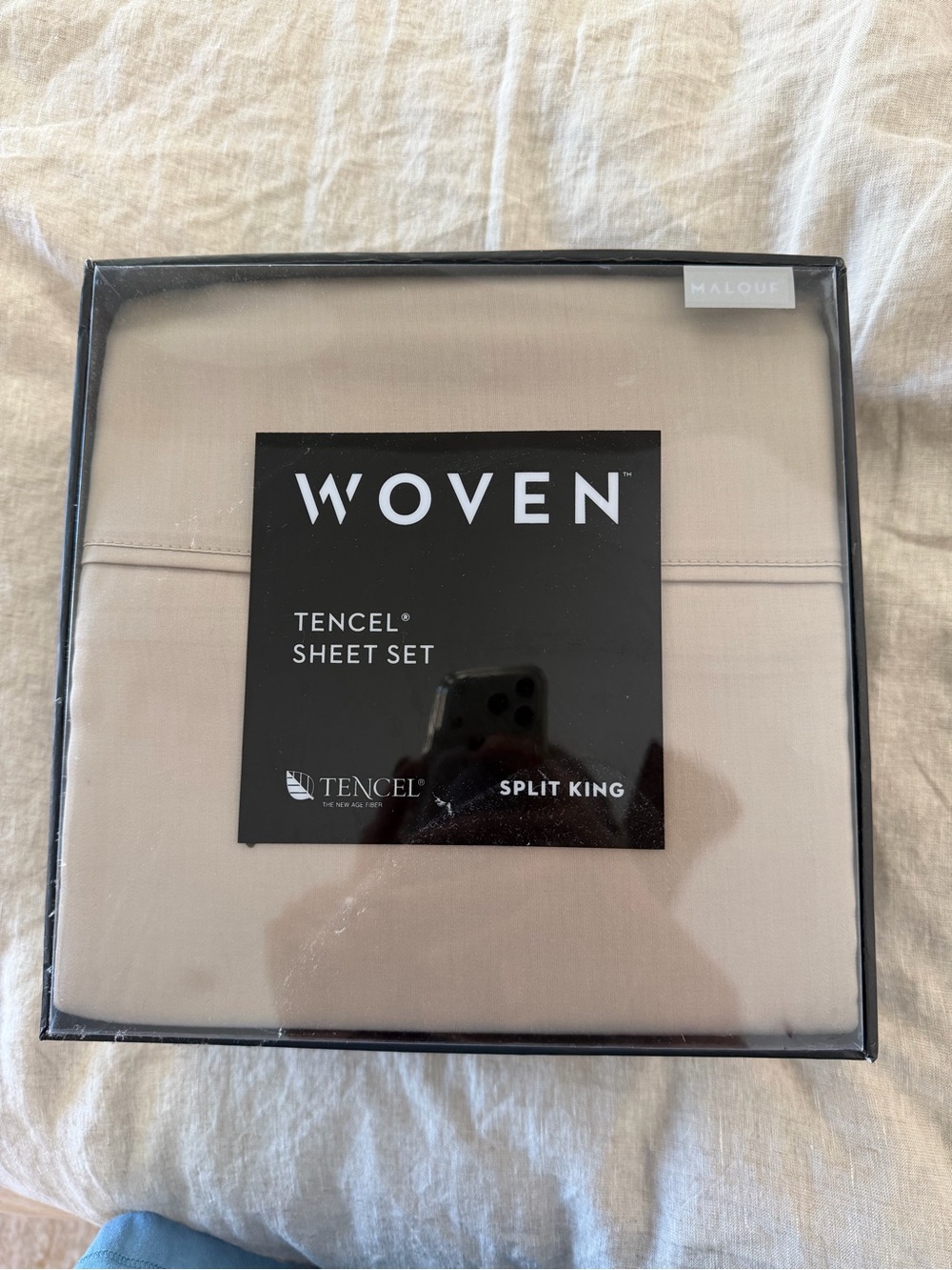 Woven Tencel Sheet Set - Beige (Split King)